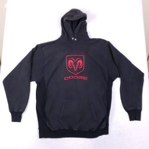Dodge Embroidered Ram Shield Hoodie XXL Black